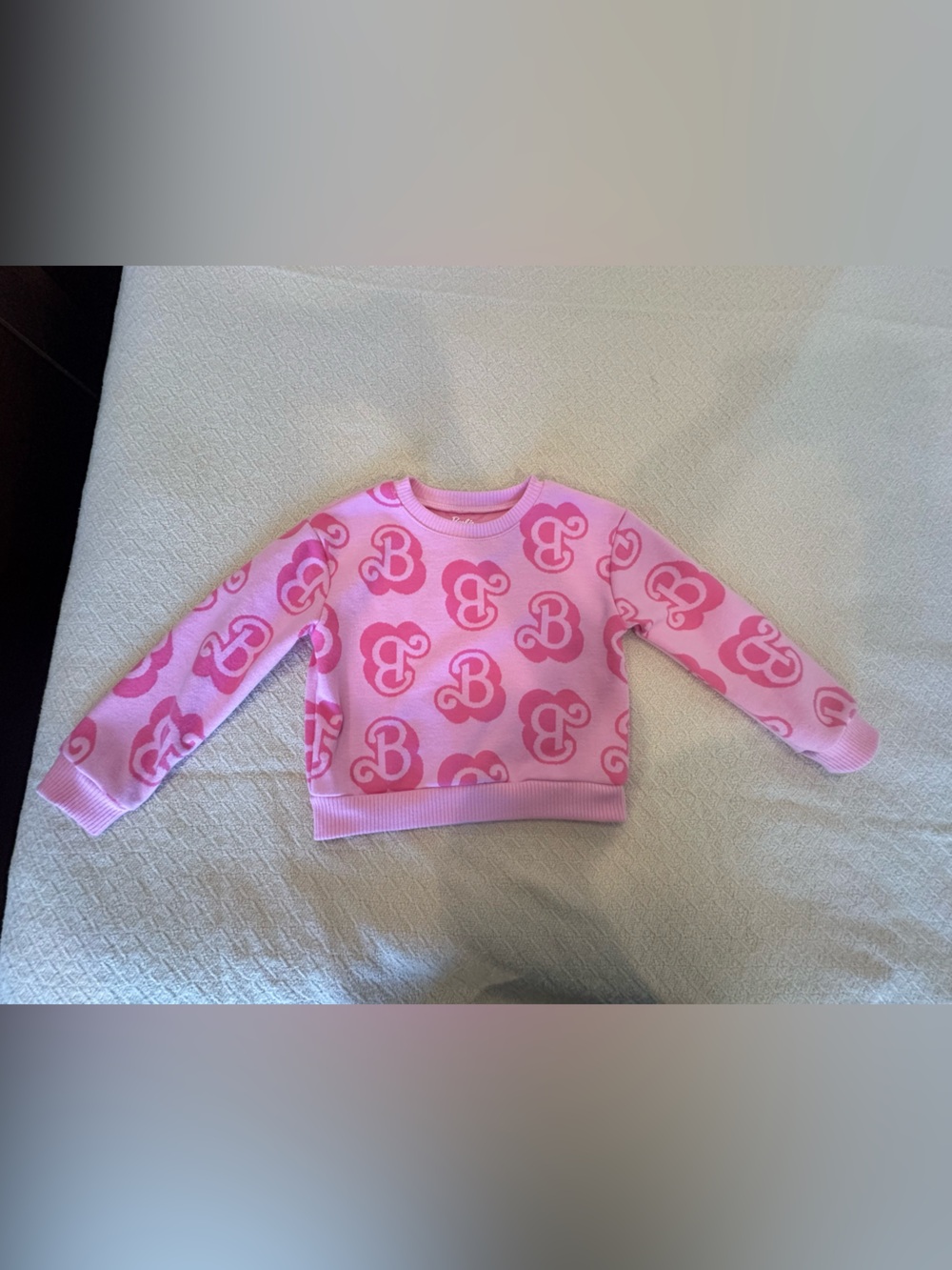 Barbie Pink Logo-Pattern Sweater